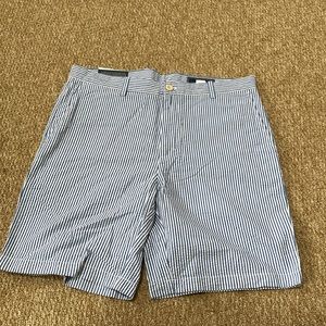 Vineyard vines men breaker seersucker shorts blue